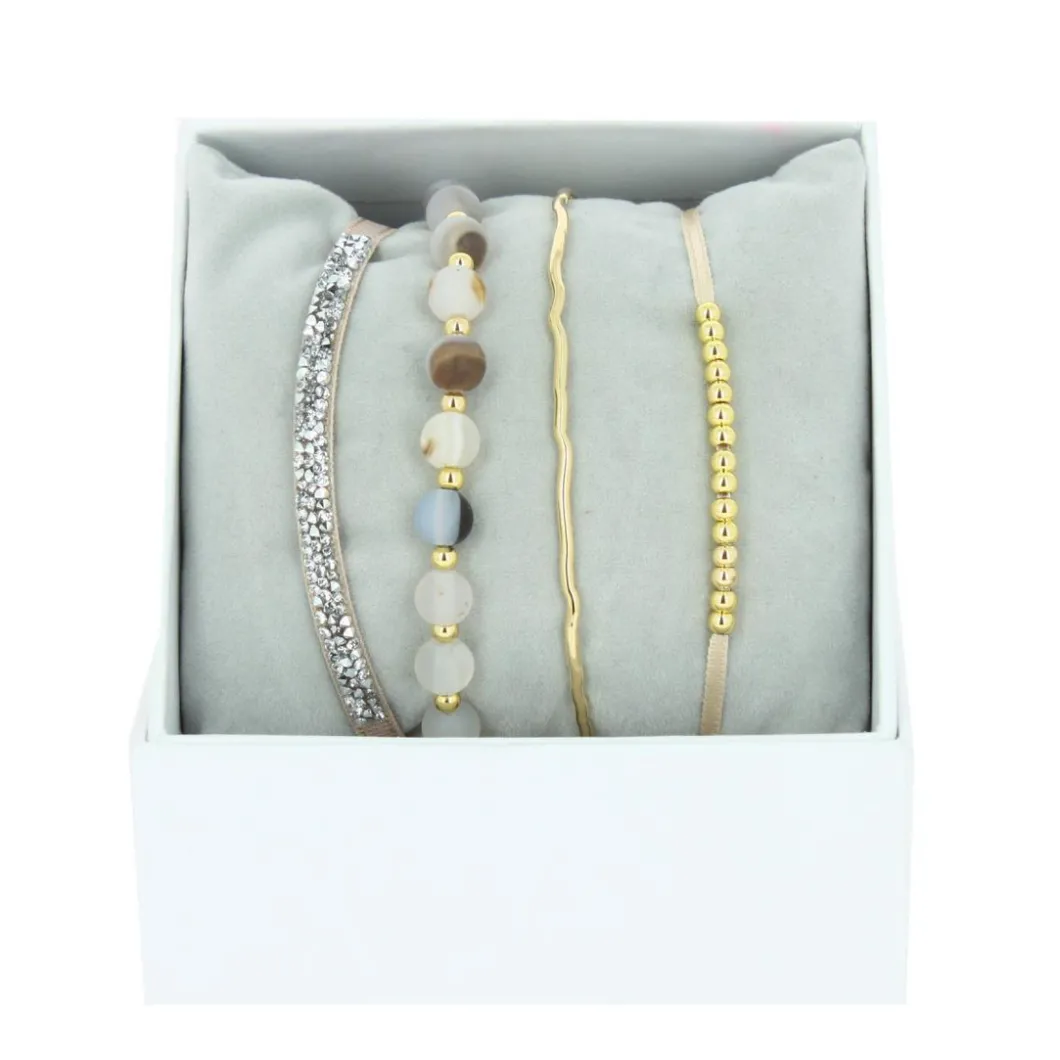 Les Interchangeables Bracelets<Bracelet Femme A85339 - Strass Box Jonc Fil