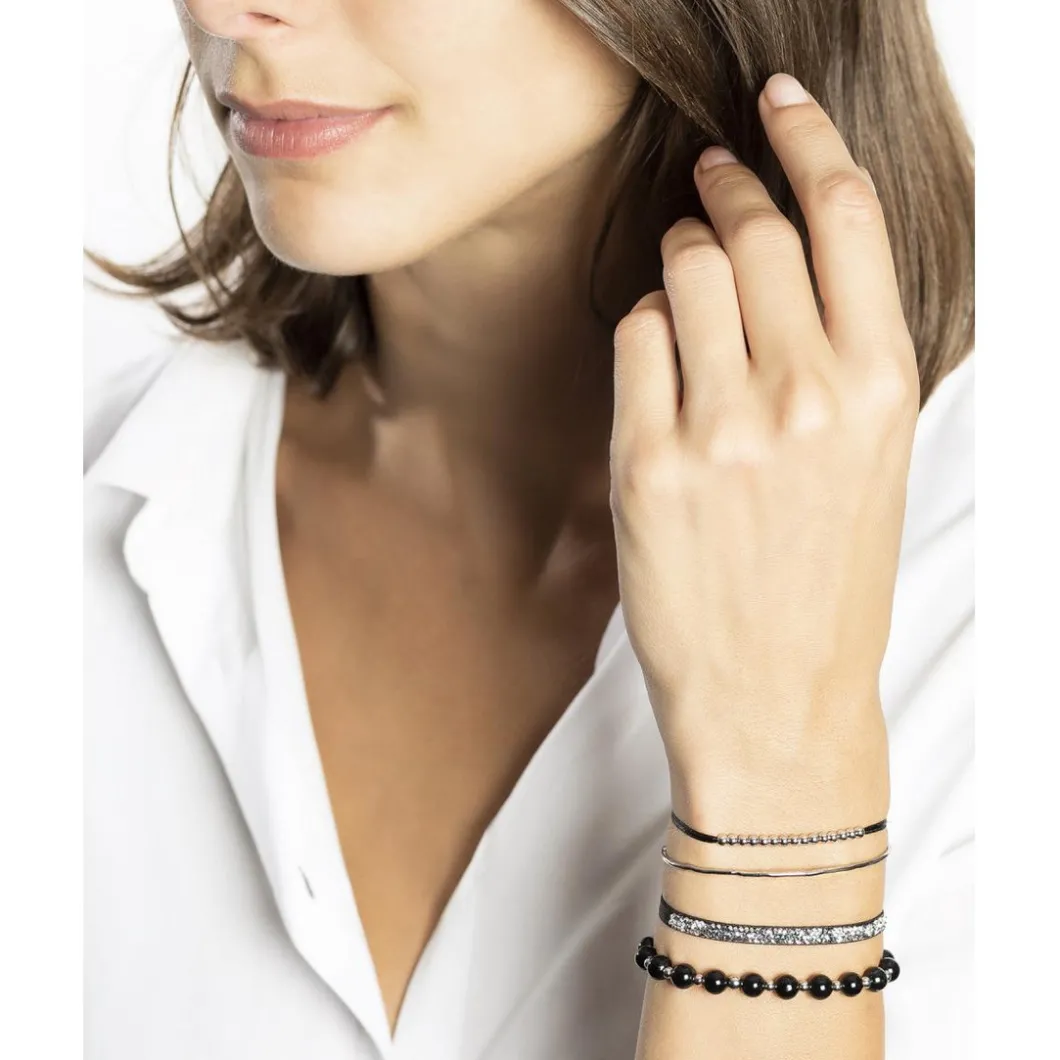 Les Interchangeables Bracelets<Bracelet Femme A85339 - Strass Box Jonc Fil