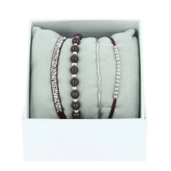 Les Interchangeables Bracelets<Bracelet Femme - A85381 Strass Box Jonc Fil