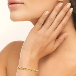 Maison de la Bijouterie Bracelets<Bracelet Femme Sensimio UYZWU4ZU Plaqué or