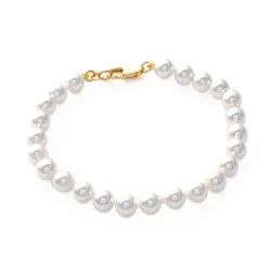 Maison de la Bijouterie Bracelets<Bracelet femme perle plaqué or 750 - 45Z6ZZV