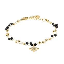 Pierre Lannier Bijoux Bracelets<Bracelet Femme Australe - BJ22A1231 Acier Doré