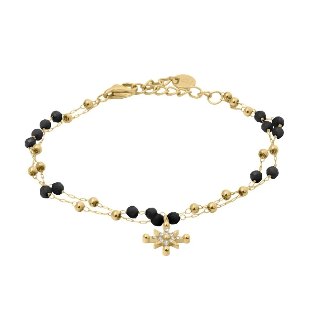 Pierre Lannier Bijoux Bracelets<Bracelet Femme Australe - BJ22A1231 Acier Doré