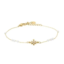 Pierre Lannier Bijoux Bracelets<Bracelet Femme Antharea - BJ25A1211 Acier Doré