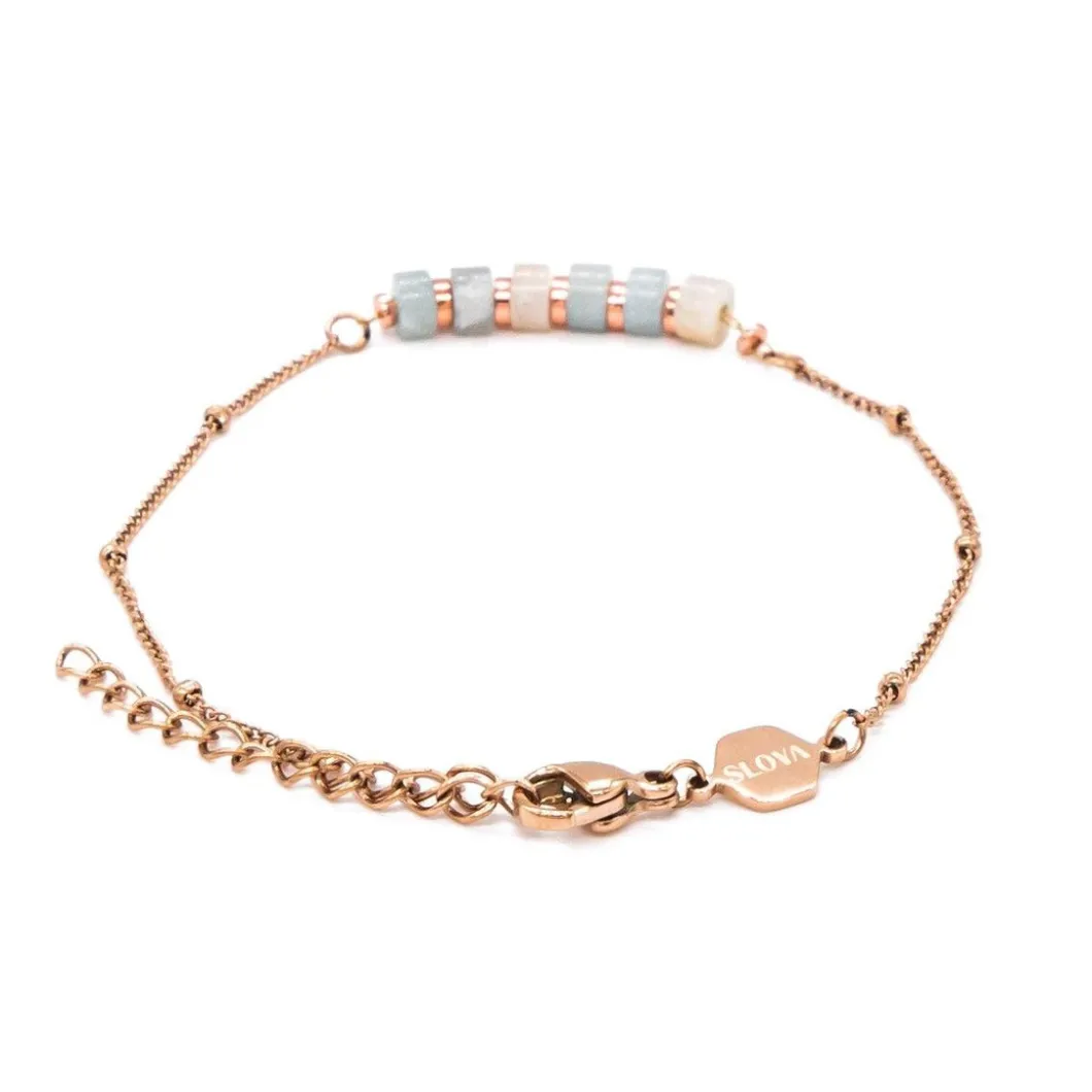 Sloya Bracelets<Bracelet Femme Piana en pierres Amazonite Bleu