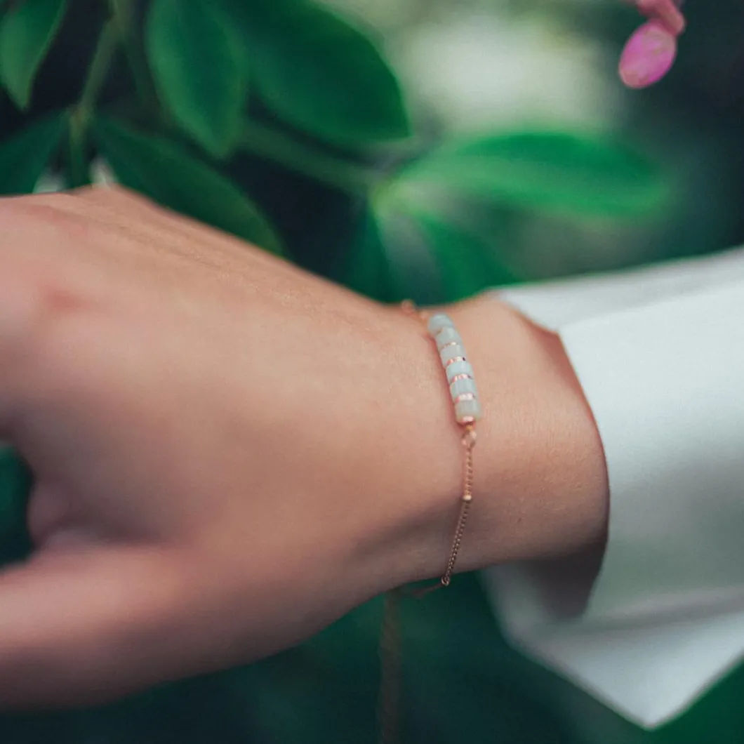 Sloya Bracelets<Bracelet Femme Piana en pierres Amazonite Bleu