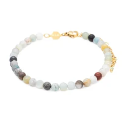 Sloya Bracelets<Bracelet Femme Serena en pierres Amazonite Blanc