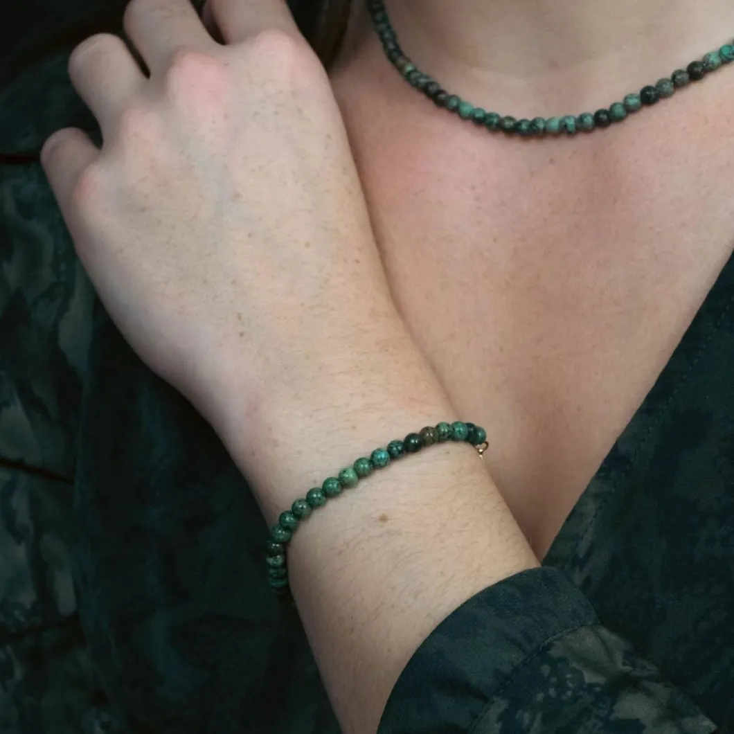 Sloya Bracelets<Bracelet Femme Serena en pierres Turquoise Africain