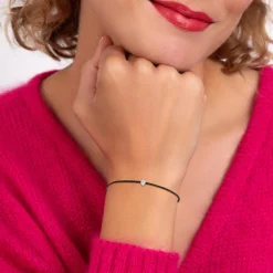 So Charm Bijoux Bracelets<Bracelet Femme So Charm - BD3183-NOIR-DIAMANT - Bracelet Mode Noir