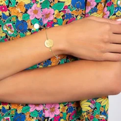 So Charm Bijoux Bracelets<Bracelet Femme So Charm - BD2281-DORE-B-DIAMANT - Bracelet Initial Doré