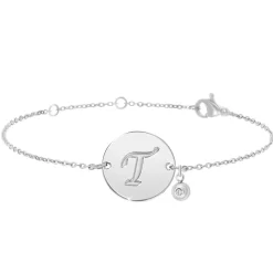 So Charm Bijoux Bracelets<Bracelet Femme So Charm - BD2281-ARGENT-T-DIAMANT - Bracelet Initial Argenté