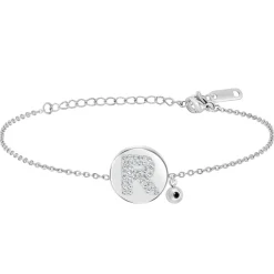 So Charm Bijoux Bracelets<Bracelet Femme So Charm - BD2693-ARGENT-R-DIAMANT - Bracelet Argenté Lettre