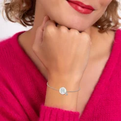 So Charm Bijoux Bracelets<Bracelet Femme So Charm - BD2693-ARGENT-R-DIAMANT - Bracelet Argenté Lettre