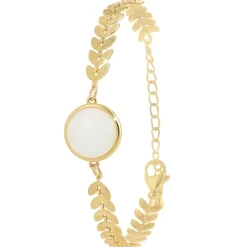 So Charm Bijoux Bracelets<Bracelet Femme So Charm - B3342-BLANC - Bracelet Mode Doré