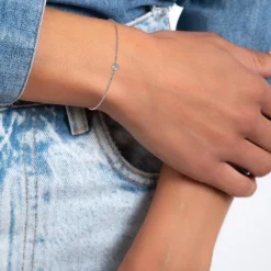 So Charm Bijoux Bracelets<Bracelet Femme So Charm - BD3183-ARGENT-DIAMANT - Bracelet Mode Argenté