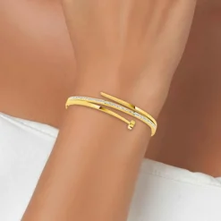 So Charm Bijoux Bracelets<Bracelet Femme So Charm - B2130-DORE Acier Doré