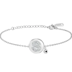 So Charm Bijoux Bracelets<Bracelet Femme So Charm - BD2693-ARGENT-S-DIAMANT - Bracelet Argenté Lettre