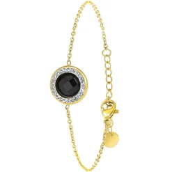 So Charm Bijoux Bracelets<Bracelet Femme So Charm - B2125- - Bracelet Mode Doré Noir