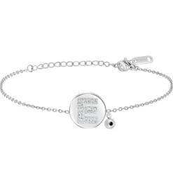 So Charm Bijoux Bracelets<Bracelet Femme So Charm - BD2693-ARGENT-E-DIAMANT - Bracelet Argenté Lettre