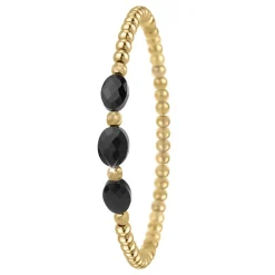 So Charm Bijoux Bracelets<Bracelet Femme So Charm - B4173- - Bracelet Mode Doré Noir