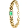 So Charm Bijoux Bracelets<Bracelet Femme So Charm - B3216-DORE-VERT - Bracelet Mode Doré