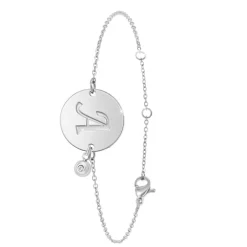 So Charm Bijoux Bracelets<Bracelet Femme So Charm - BD2281-ARGENT-A-DIAMANT - Bracelet Initial Argenté