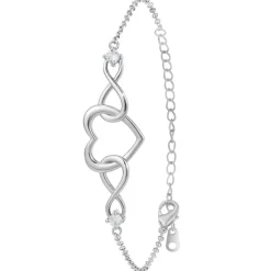 So Charm Bijoux Bracelets<Bracelet Femme So Charm - B4191-ARGENT - Bracelet Coeur Argenté