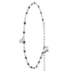 So Charm Bijoux Bracelets<Bracelet Femme So Charm - BD2381-NOIR-DIAMANT - Bracelet Mode Argenté