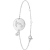 So Charm Bijoux Bracelets<Bracelet Femme So Charm - BD2281-ARGENT-L-DIAMANT - Bracelet Initial Argenté