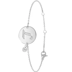 So Charm Bijoux Bracelets<Bracelet Femme So Charm - BD2281-ARGENT-L-DIAMANT - Bracelet Initial Argenté