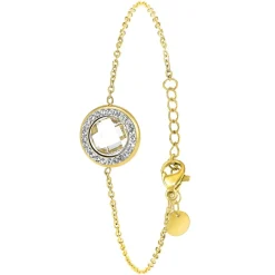 So Charm Bijoux Bracelets<Bracelet Femme So Charm - B2125-BLANC - Bracelet Mode Doré