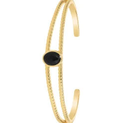 So Charm Bijoux Bracelets<Bracelet Femme So Charm - B4237-BLACKONYX - Bracelet Mode Doré Noir