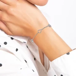 So Charm Bijoux Bracelets<Bracelet Femme So Charm - B2975-ARGENT - Bracelet Coeur Argenté