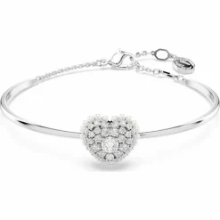 Swarovski Bracelets<Bracelet Femme Hyperbola Soft Heart - 5684385 blanc,argent