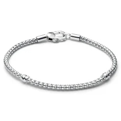 Pandora Bracelets<Bracelet Fermoir Clouté & Chaîne