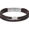 Fossil Bijoux Bracelet<Bracelet JF02934040 - Bracelet Cuir Marron