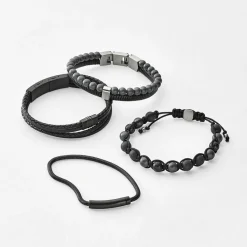 Fossil Bijoux Bracelet<Bracelet Fossil Vintage Casual JF03098001 - Acier Noir