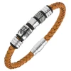 All Blacks Bijoux Bracelet<Bracelet Homme - 682331 Acier, Cuir Couleur Marron