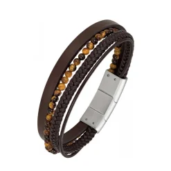 All Blacks Bijoux Bracelet<Bracelet Homme All Blacks 682151 - Cuir Marron