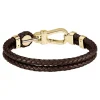 Boss Bijoux Bracelet<Bracelet Homme Ares Prime - 1580700M Acier, Cuir Marron