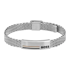 Boss Bijoux Bracelet<Bracelet Homme Alen - 1580611 Acier Argent Taille Ajustable 180-195Mm