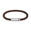 Boss Bijoux Bracelet<Bracelet Homme Ares Single - 1580623 Cuir, Acier Argent