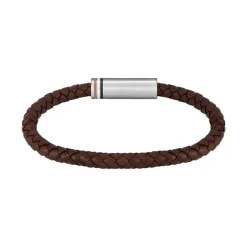 Boss Bijoux Bracelet<Bracelet Homme Ares Single - 1580623 Cuir, Acier Argent