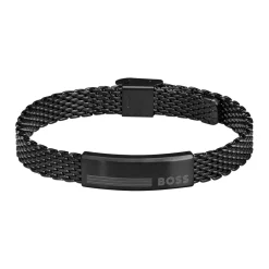 Boss Bijoux Bracelet<Bracelet Homme Alen - 1580612 Acier Noir Taille Ajustable 180-195Mm