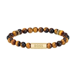 Boss Bijoux Bracelet<Bracelet Homme Sphere Stones - 1580661M Acier Marron