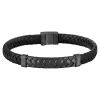 Boss Bijoux Bracelet<Bracelet Homme Tailored - 1580676M Acier, Cuir Noir