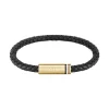 Boss Bijoux Bracelet<Bracelet Homme Ares Single - 1580624 Cuir, Acier Doré