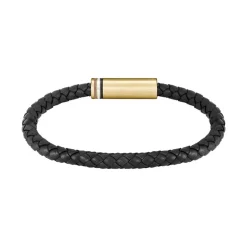Boss Bijoux Bracelet<Bracelet Homme Ares Single - 1580624 Cuir, Acier Doré