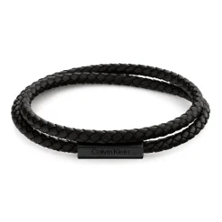 Calvin Klein Bijoux Bracelet<Bracelet Homme - 35000209 Cuir, Acier Noir