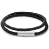 Calvin Klein Bijoux Bracelet<Bracelet Homme - 35000093 Cuir, Acier Noir